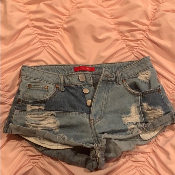 Denim shorts multi color - Picture 1 of 2